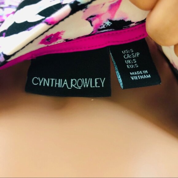 Cynthia Rowley High Waist Floral Midi Circle Skirt - Picture 4 of 4